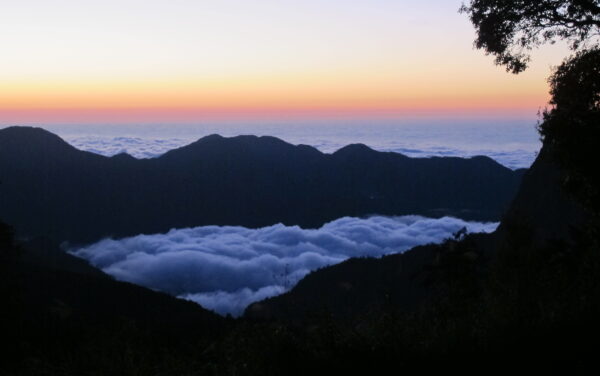 Sunset sea of clouds, Alishan National Forest Recreation Area, Taiwan